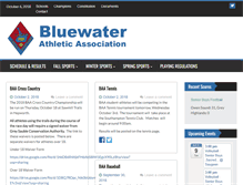 Tablet Screenshot of bluewaterathletics.com